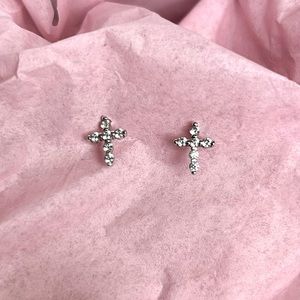 Bhldn by Anthropologie Cross Stud Earrings